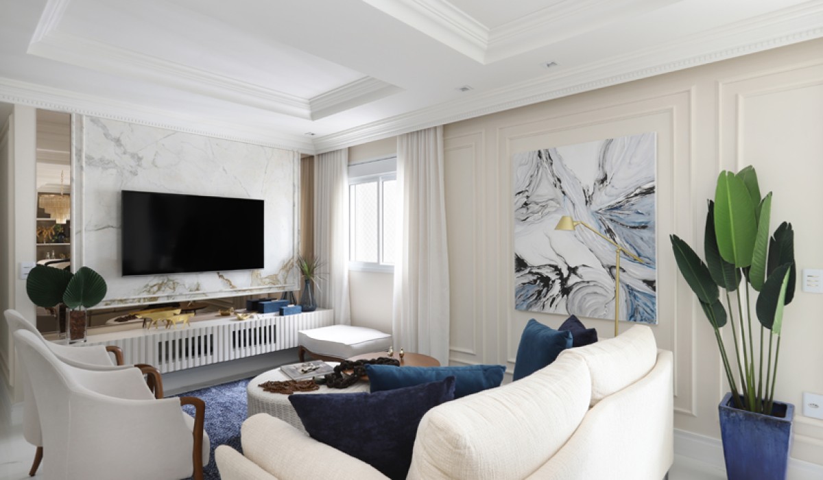 Reforma de apartamento revela o décor clássico em roupagem moderna